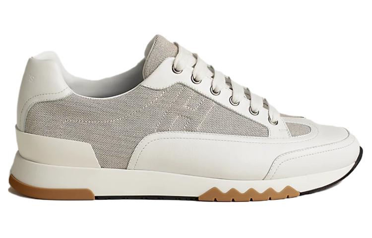 HERMES Trail Low Top Casual Shoes Men's White Gray