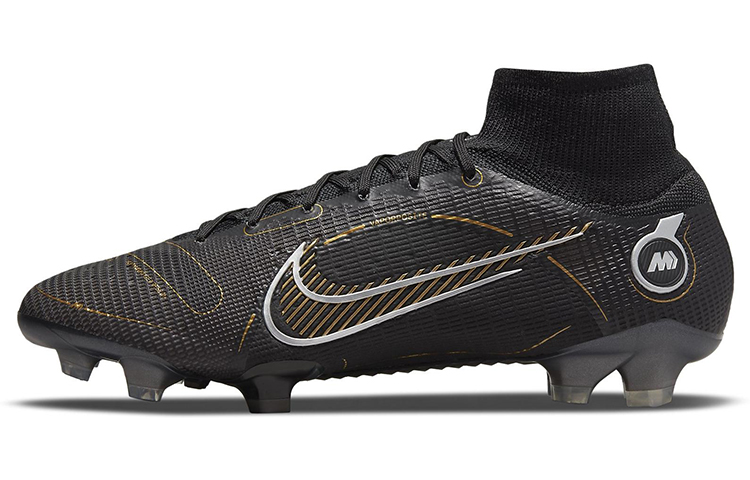 Nike Mercurial Superfly 8 Fg Black Metallic Silver Gold