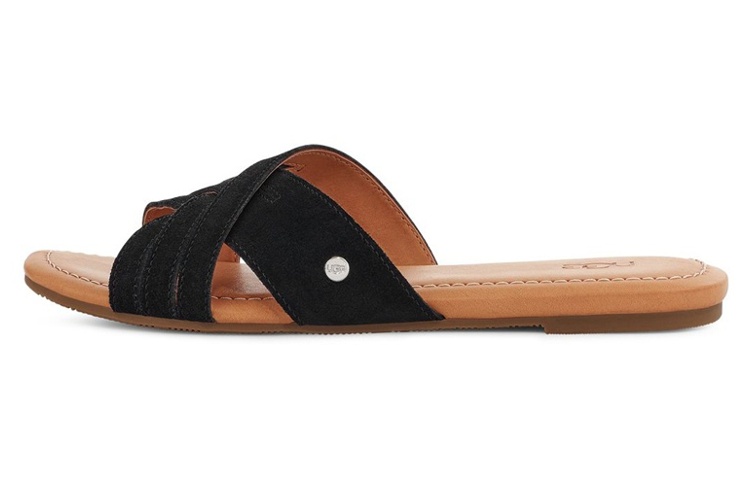 UGG Rubber Sole Slide Slippers Women's Black