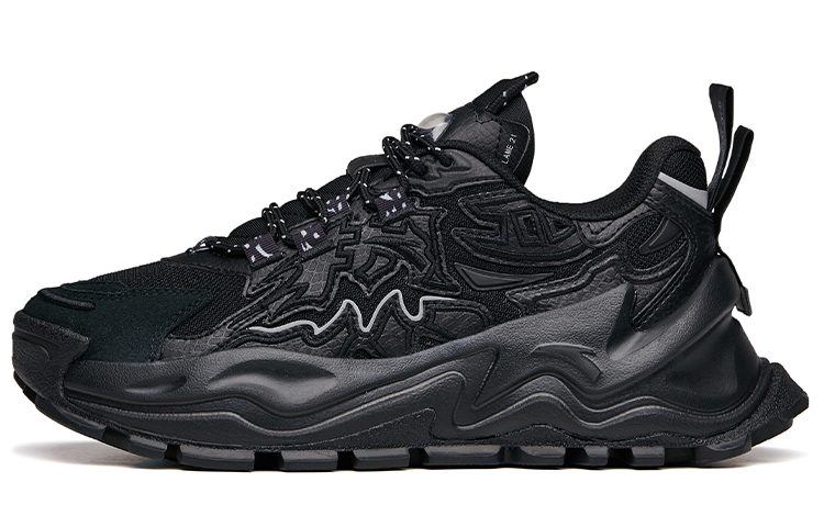 ANTA Chunky Sneakers Women's Low top Black/Silver