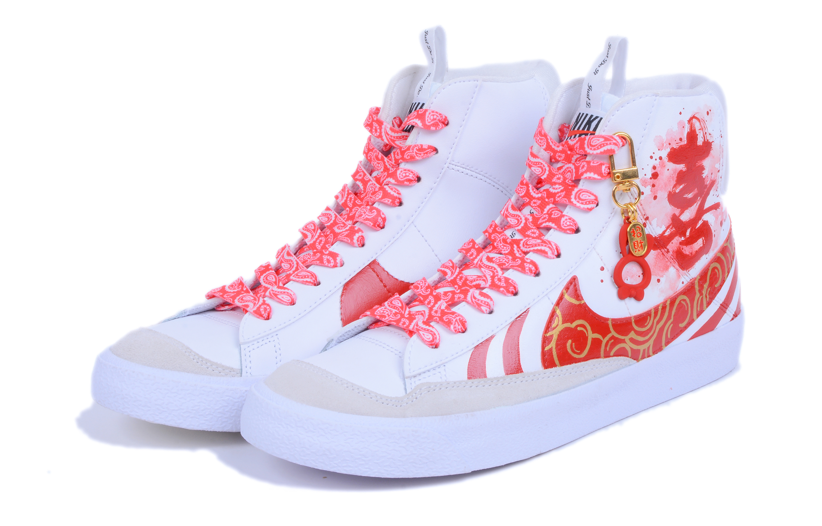 Nike Blazer 77 SE D Quick Dry Wear-Resistant Lightweight Breathable Mid-Top Vintage Casual Skateboard Shoes Women's Red купить в интернет-магазине Yoocart с быстрой доставкой по России.