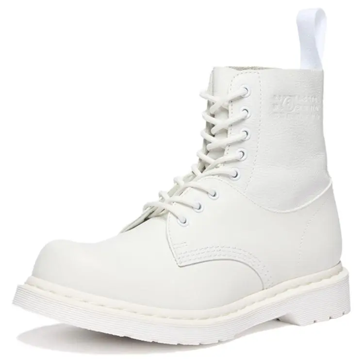 MM6 Maison Margiela x Dr.Martens 1460 AMP Short Martin Boot Unisex White