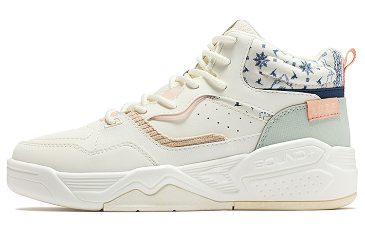 361° Skateboard Shoes Women's High top Feather White/Mint Gray Green