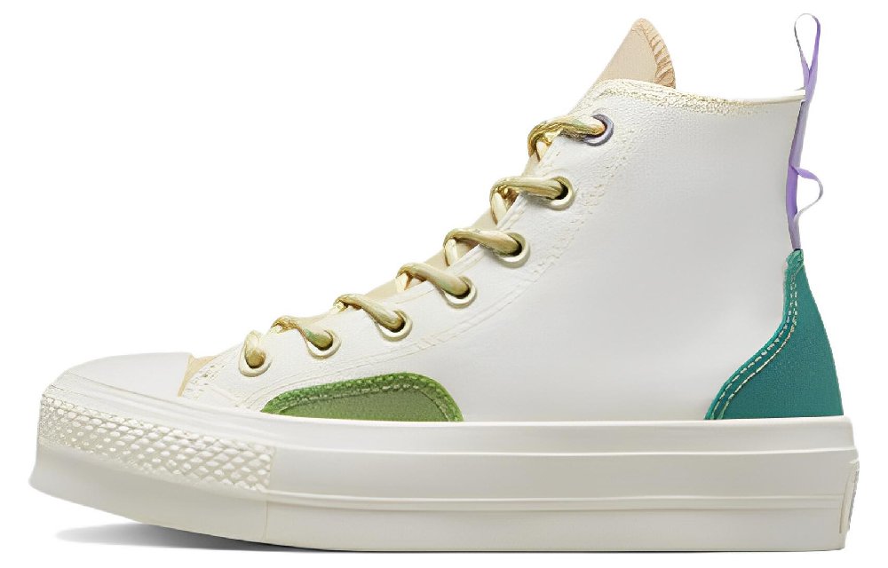 Converse Women's Chuck Taylor All Star Lift Platform High 'Colorblock Overlay   Algae Coast' Women's