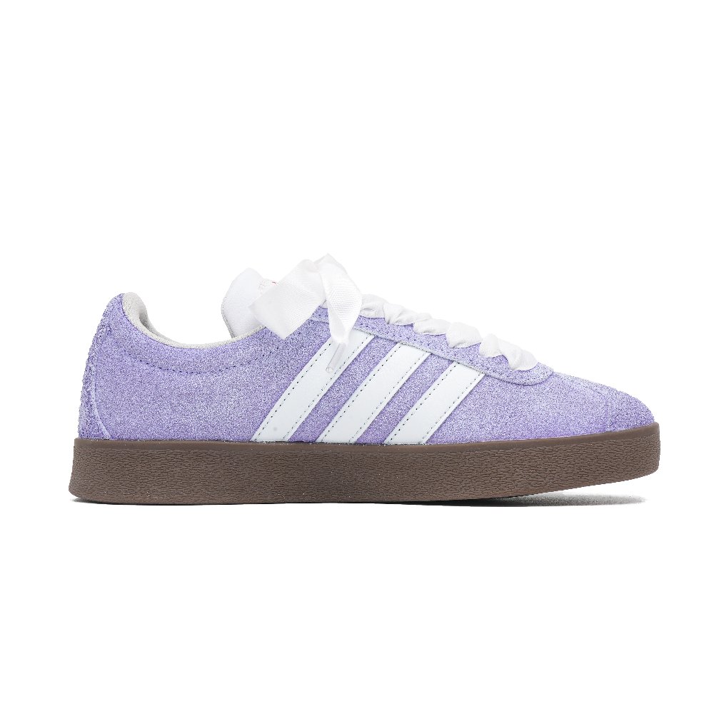 Adidas VL COURT 2.0 Kitten Trail Purple Slip Resistant Abrasion Resistant Low top Skateboard Shoes Unisex Purple