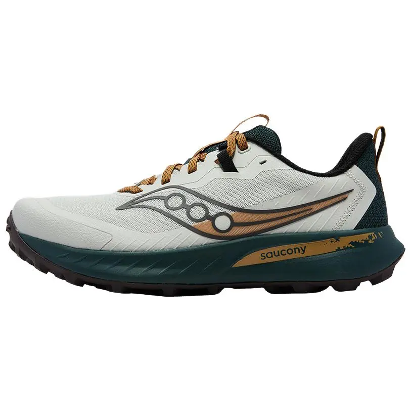 Saucony Peregrine Falcon 15 Abrasion Resistant Low Top Running Shoes Men's White