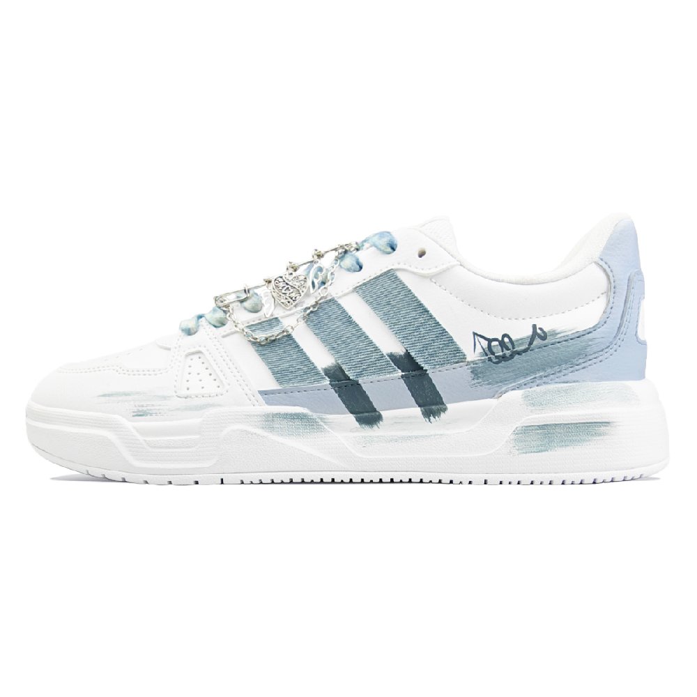 Adidas LITE BALLER Low Top Skateboard Shoes Unisex Blue White