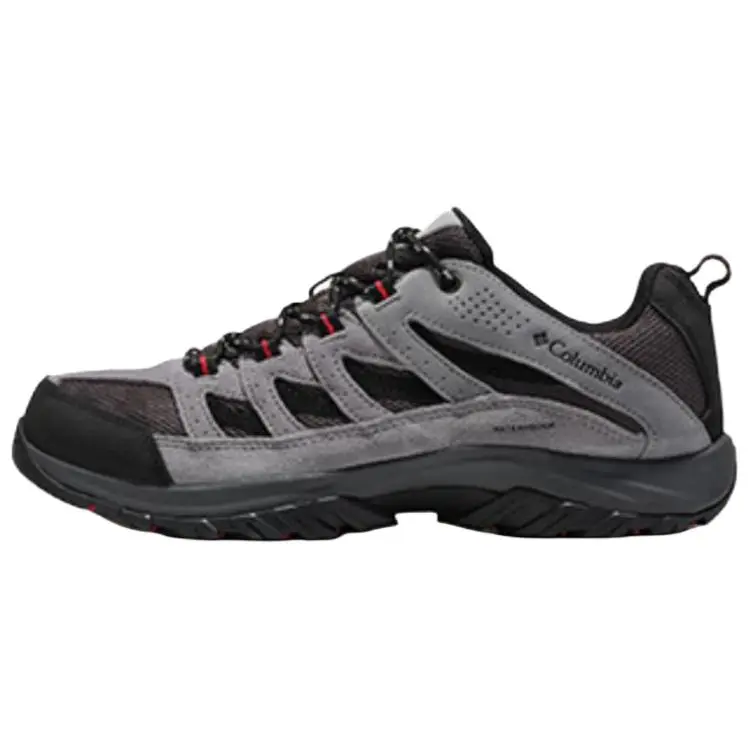 Columbia Crestwood Abrasion Resistant Waterproof Support Grip Low top Mountaineering Hiking Shoes Men's Light Gray
