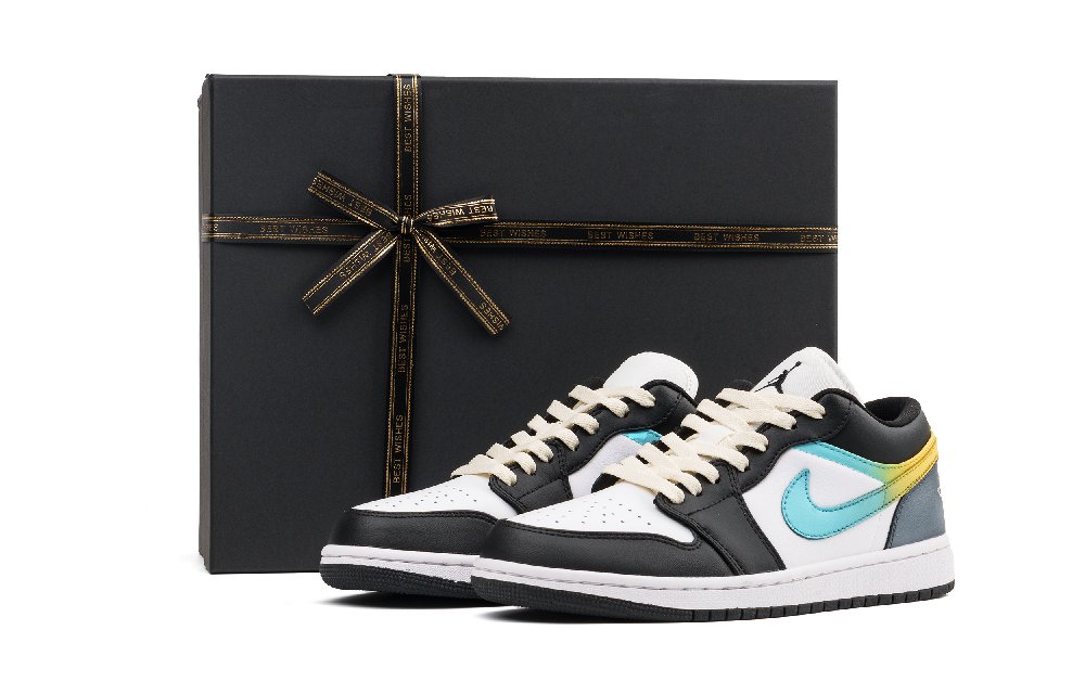 Jordan Air Jordan 1 Low Top Vintage Basketball Shoes Unisex Black