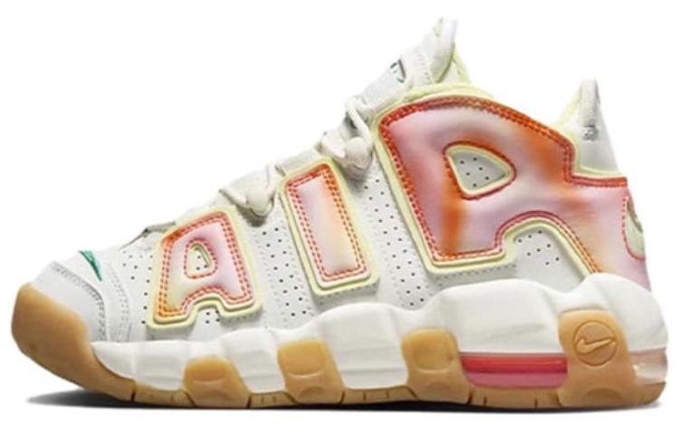 Nike Air More Uptempo Mid Top Vintage Basketball Shoes Women's White Yellow Pink купить в интернет-магазине Yoocart с быстрой доставкой по России.