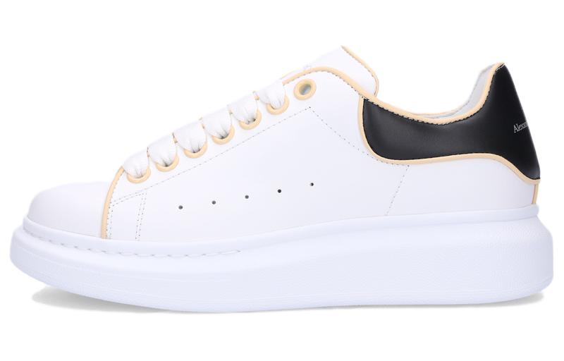 Alexander McQueen Oversized Leather Sneakers 'White Black' Women's