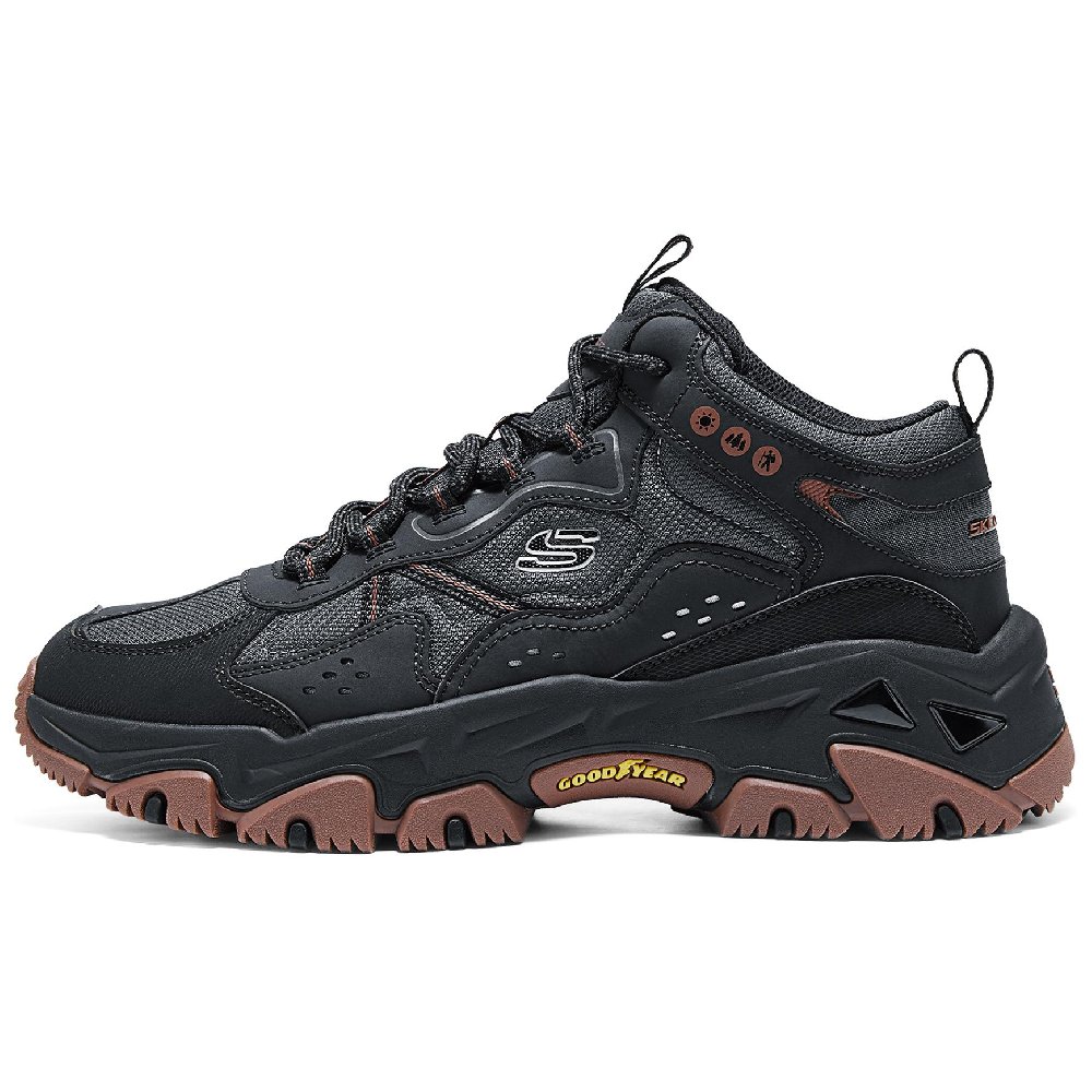 Skechers OUTDOOR MENS Mid Top Hiking Shoes Men Black