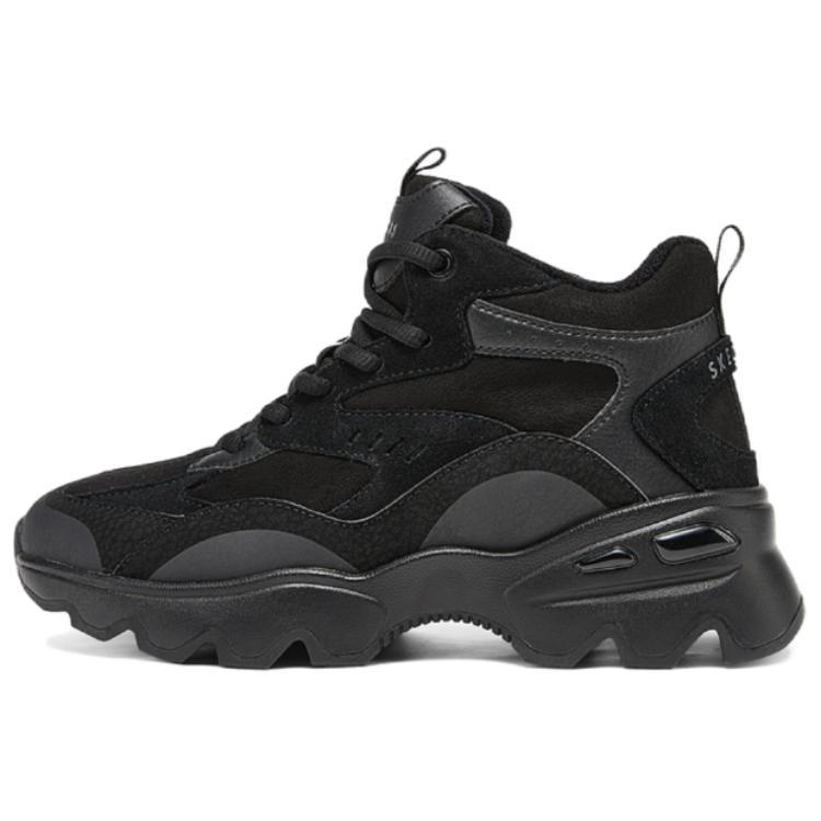 Skechers Modern Comfort Anti-Slip Wear-Resistant High-Top Casual Shoes Women's Black