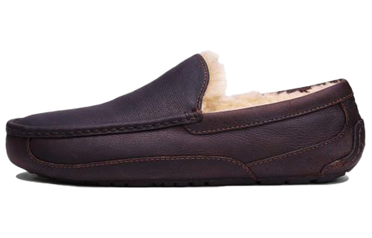 UGG Ascot Cowhide Fleece Lined Stay Warm Low Tops Athleisure Casual Sports Shoe