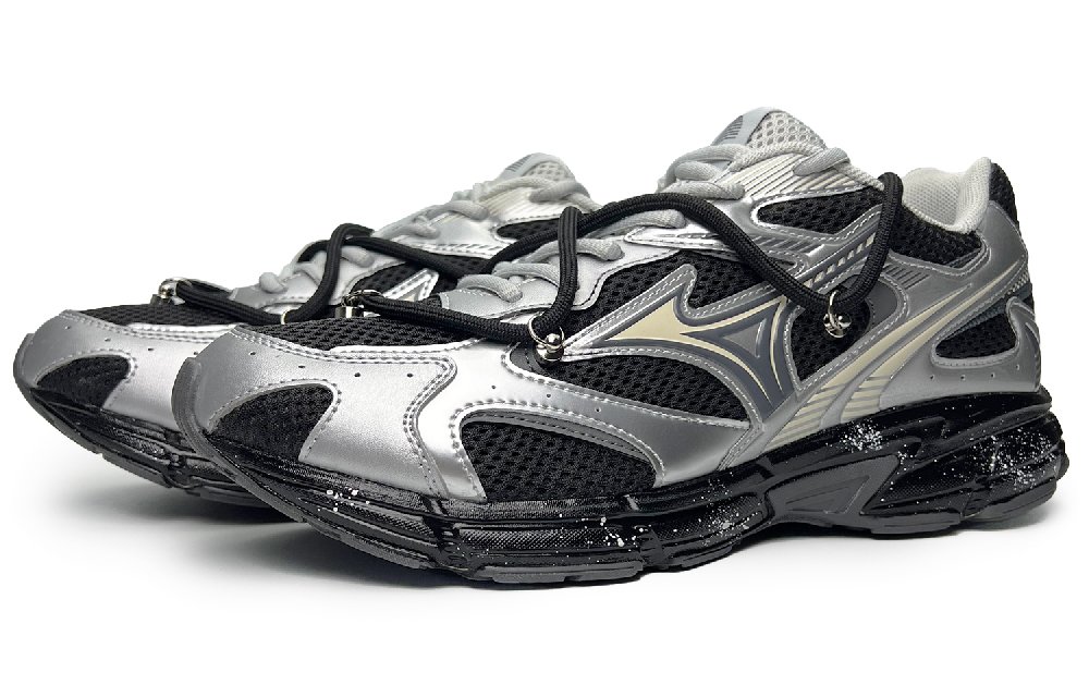 Mizuno Speed 2K Night Guardian 2.0 Durable Breathable Low-Top Casual Shoes Unisex Black Silver
