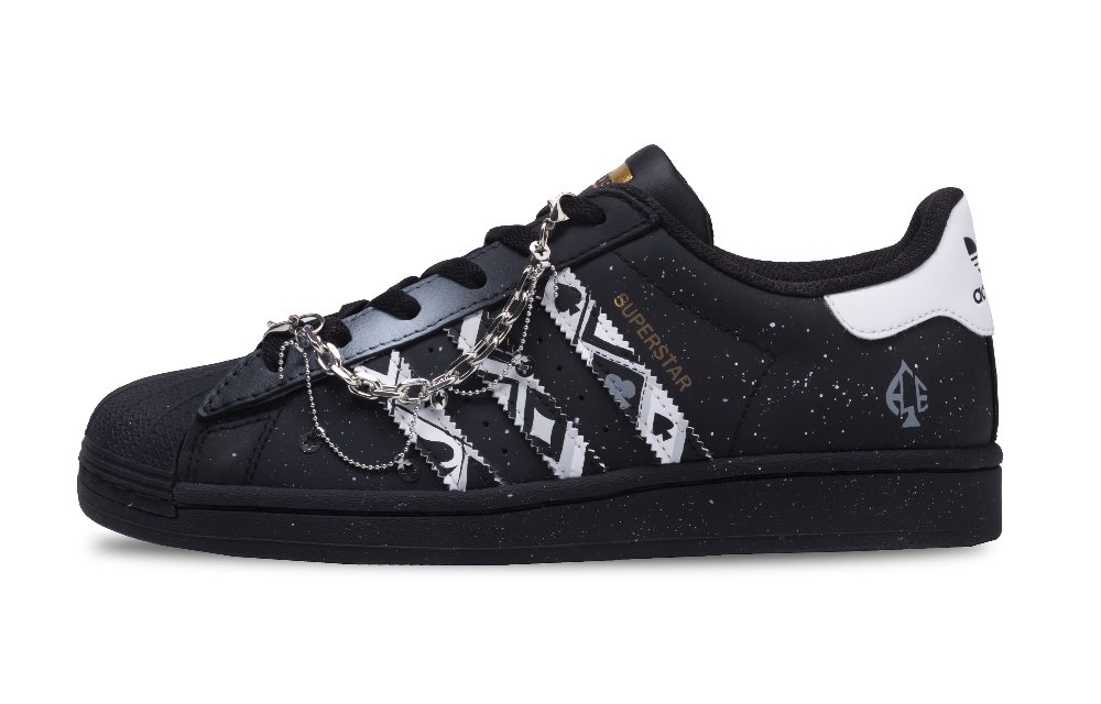 Adidas Originals Superstar Skateboard Shoes Unisex Low Top Black/White