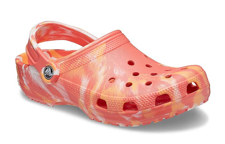 Crocs Beach Orange Marble Sandals