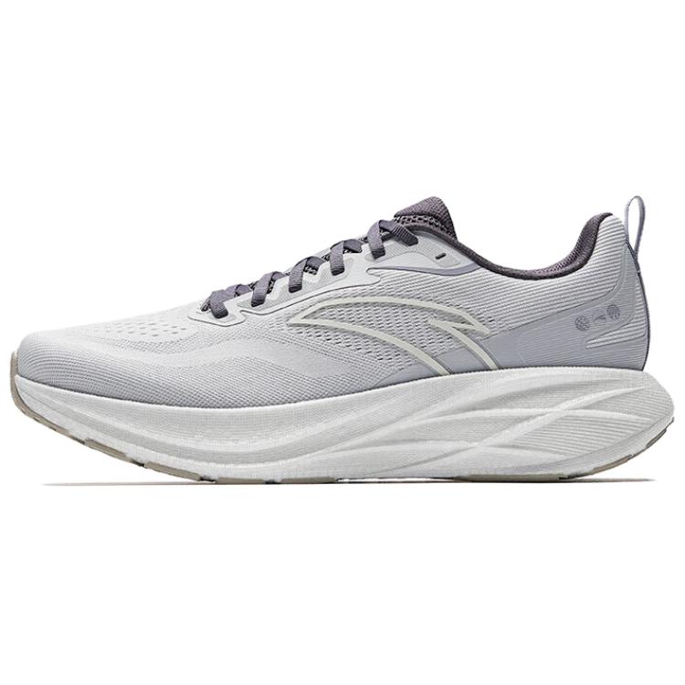 Anta Abrasion Resistant Breathable Low Top Casual Running Shoes Men's Gray White Purple