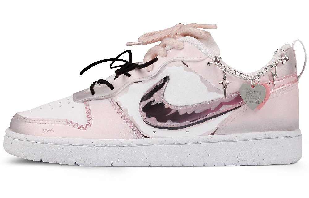 Nike Court Borough Slip Resistant Abrasion Resistant Low top Skateboard Shoes Women's Pink