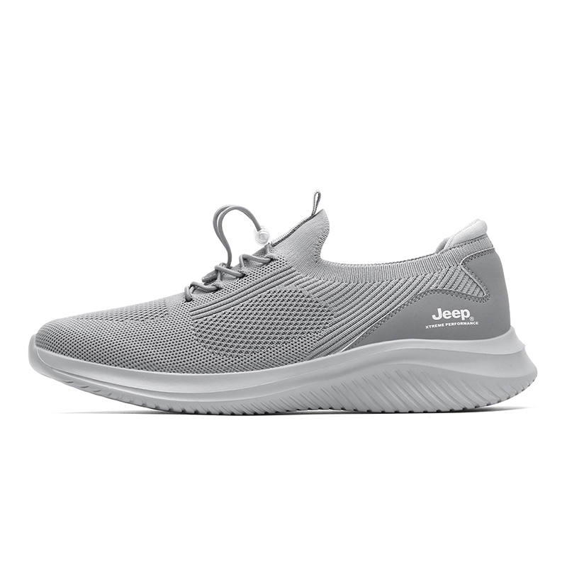 Jeep Abrasion Resistant Breathable Low Top Hiking Shoes Men's Gray