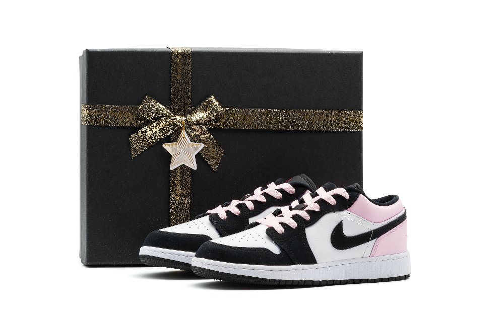 Jordan Air Jordan 1 Low Top Vintage Basketball Shoes Unisex Pink