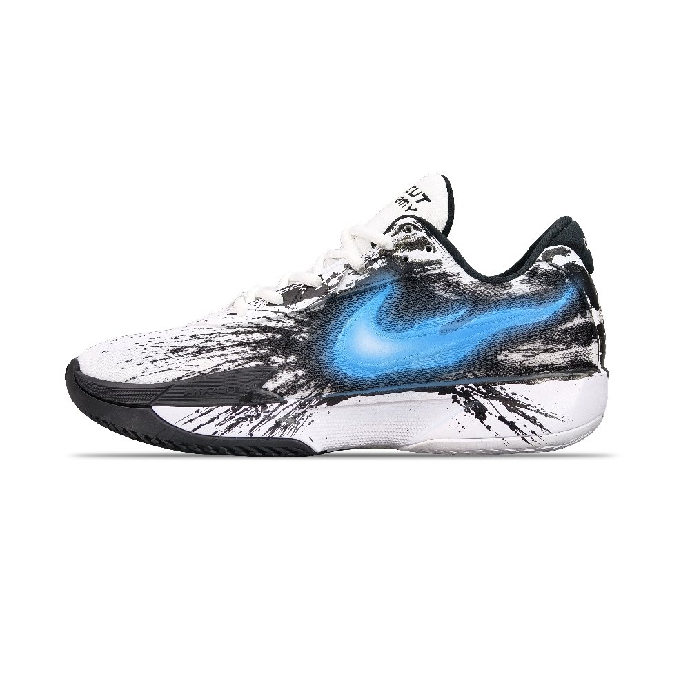 Nike Air Zoom G.T. Cut Academy Cushioned Wear-Resistant Breathable Low-Top Basketball Shoes Men's Blue White