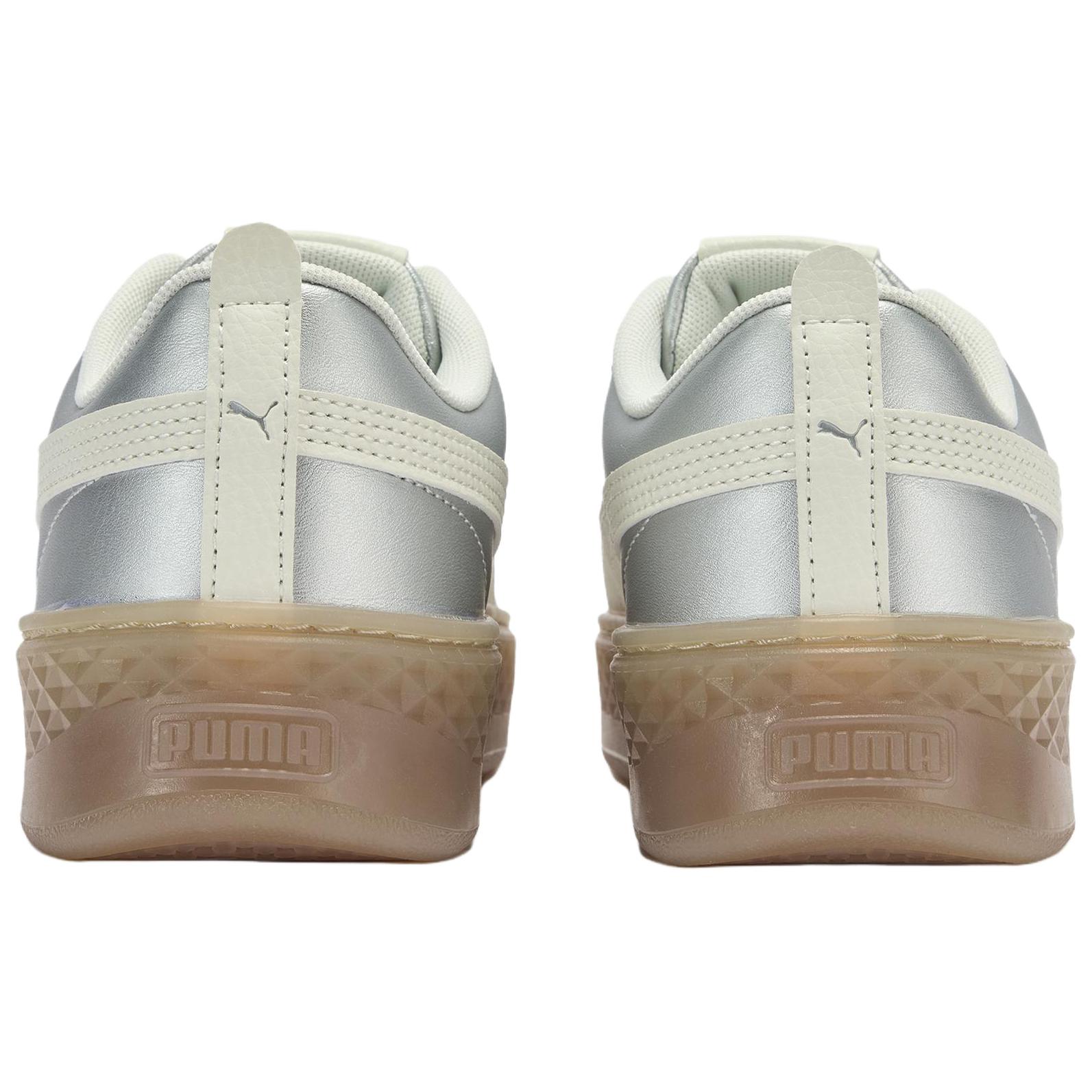 PUMA Smash Platform Height Increasing Low Top Skateboard Shoes Women's Silver купить в интернет-магазине Yoocart с быстрой доставкой по России.