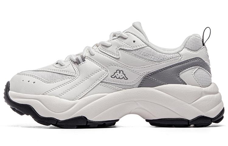 Kappa Slip Resistant, Abrasion Resistant, Breathable Low Top Casual City Commute Running Shoes Unisex Gray White
