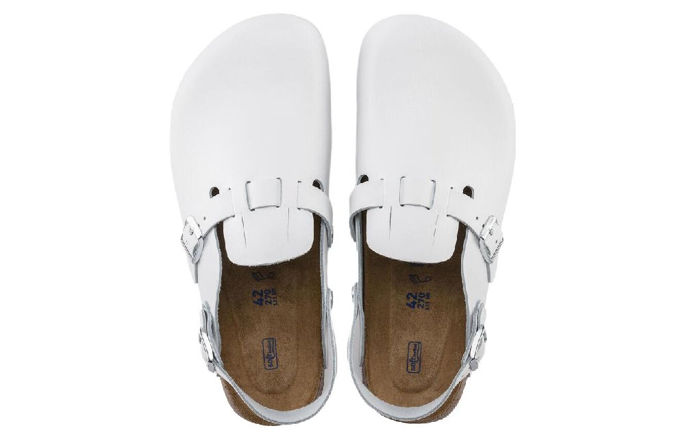 Birkenstock Kay Sl Natural Leather Narrow Fit Sandals 'White'