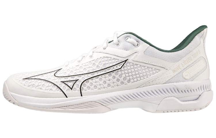 Mizuno Wave Exceed Tour 5 Cushioning Low-Top Tennis Shoes Men's White