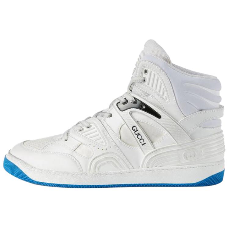 GUCCI Basket High Sneaker 'White Blue'