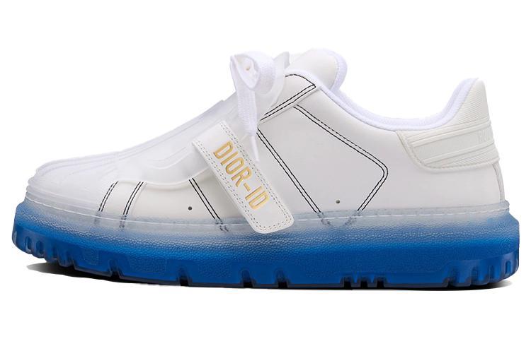 DIOR Id White Deep Blue Transparent Rubber Women's