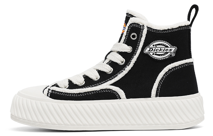 Dickies Fashion Comfortable Trendy Versatile High Top Canvas Shoes Women's Black