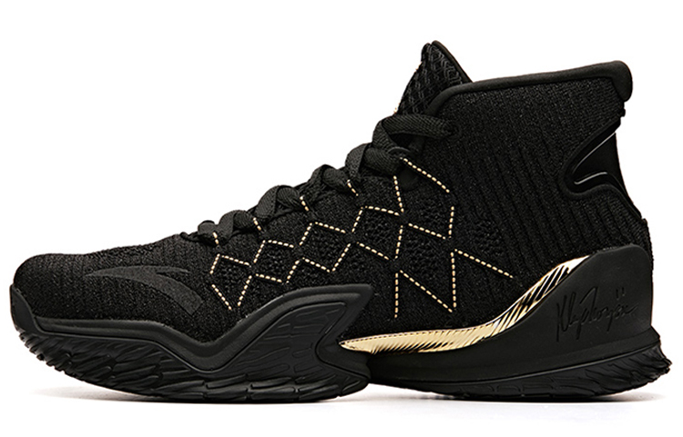 Anta KT3 'Finals' KT High-Top Basketball Shoes Men's Black Gold