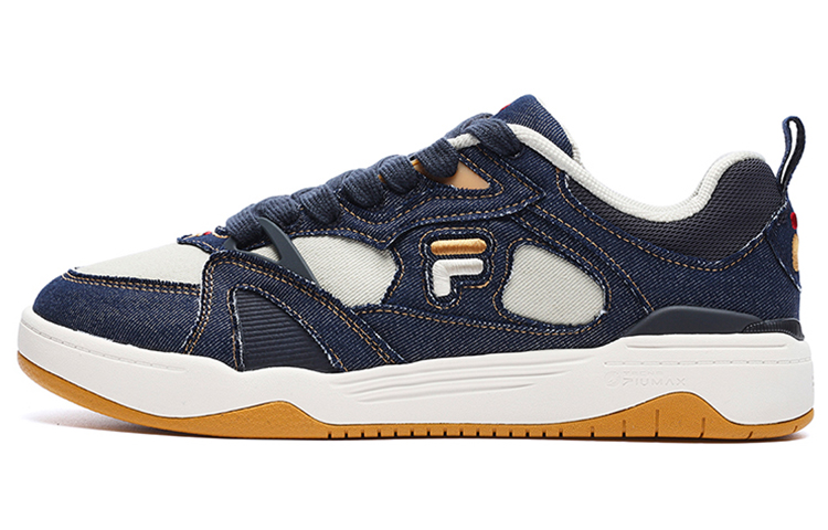 FILA FUSION Smash Low-Top Vintage Basketball Shoes Men's Blue White