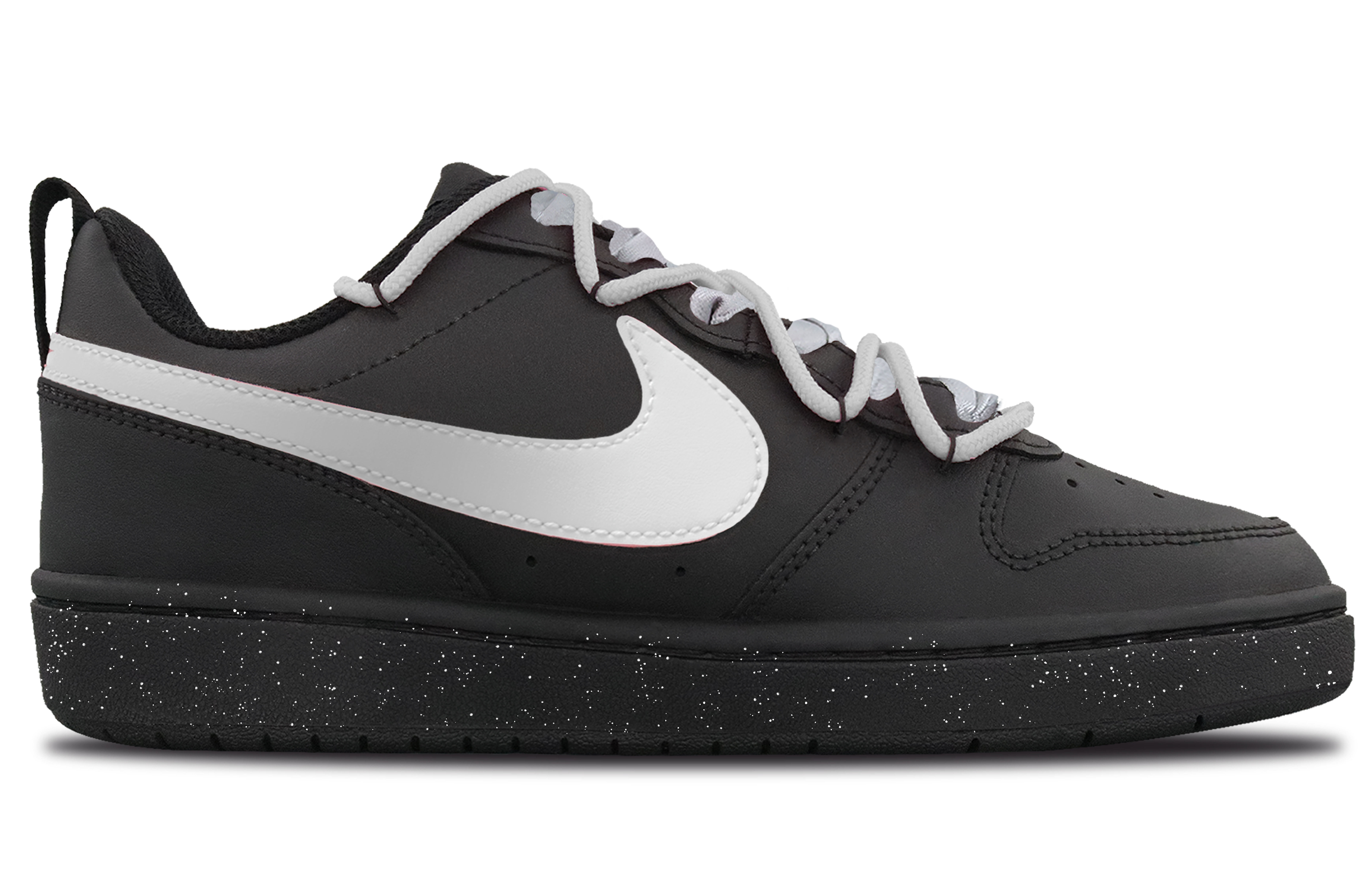 Nike Court Borough Anti-Slip And Wear-Resistant Lightweight Low-Top Skateboard Shoes Women's Black Gray Silver купить в интернет-магазине Yoocart с быстрой доставкой по России.