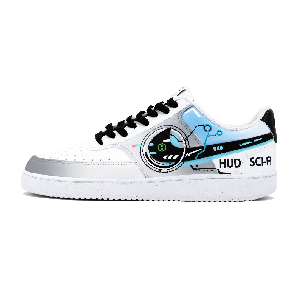 Nike Court Vision 1 Future Low-Top Skateboard Shoes Men's Blue