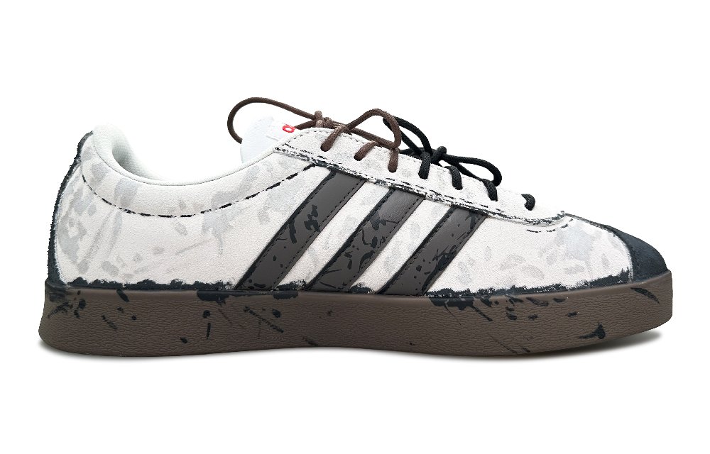 Adidas Neo VL Court Lifestyle Skateboard Shoes Unisex Low Top Gray/Brown/White