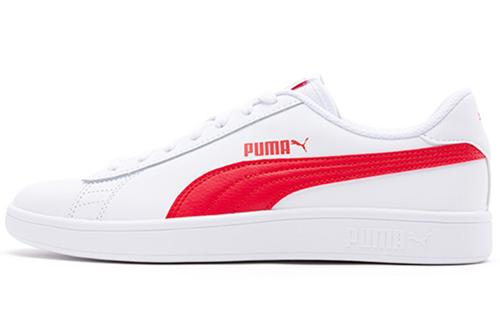 PUMA Smash V2 L White Red Unisex 'White Red'