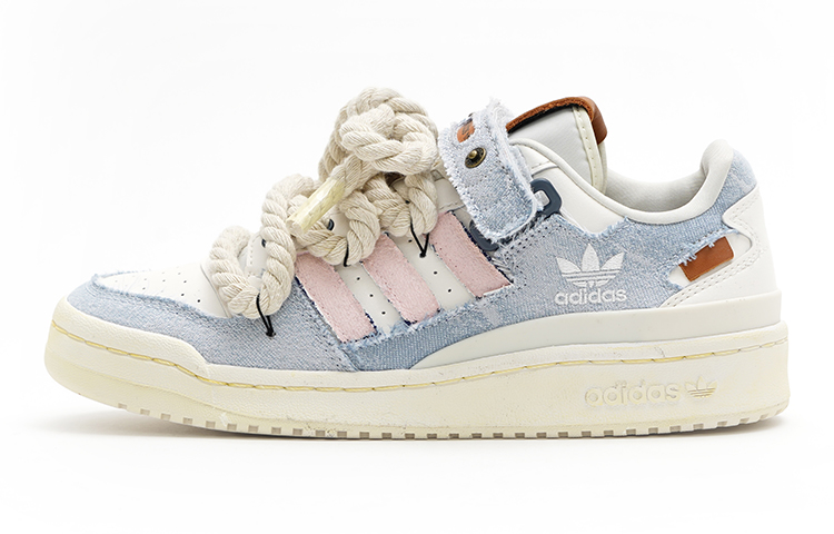 Adidas Originals FORUM Low Low-Top Skateboard Shoes Unisex Light Blue