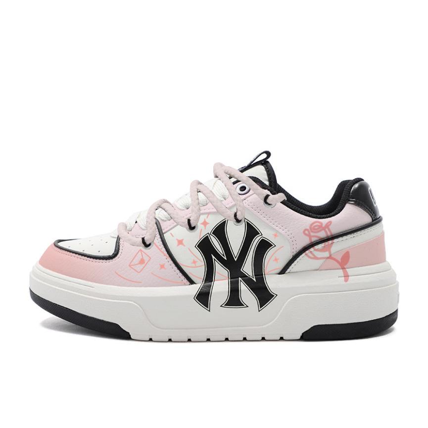 MLB Chunky Liner Coverage Wear-Resistant Low-Top Skateboard Shoes Unisex Pink