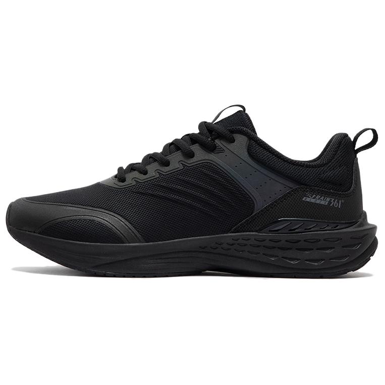 361° Anti Slip Wear Resistant Low Top Running Shoes Men's Black Gray