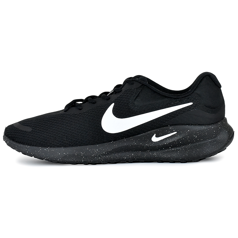 Nike REVOLUTION 7 Cushioning Lightweight Low Top Running Shoes Unisex Black