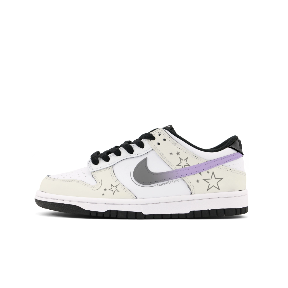 Nike Dunk Abrasion Resistant Low top Skateboard Shoes Unisex White