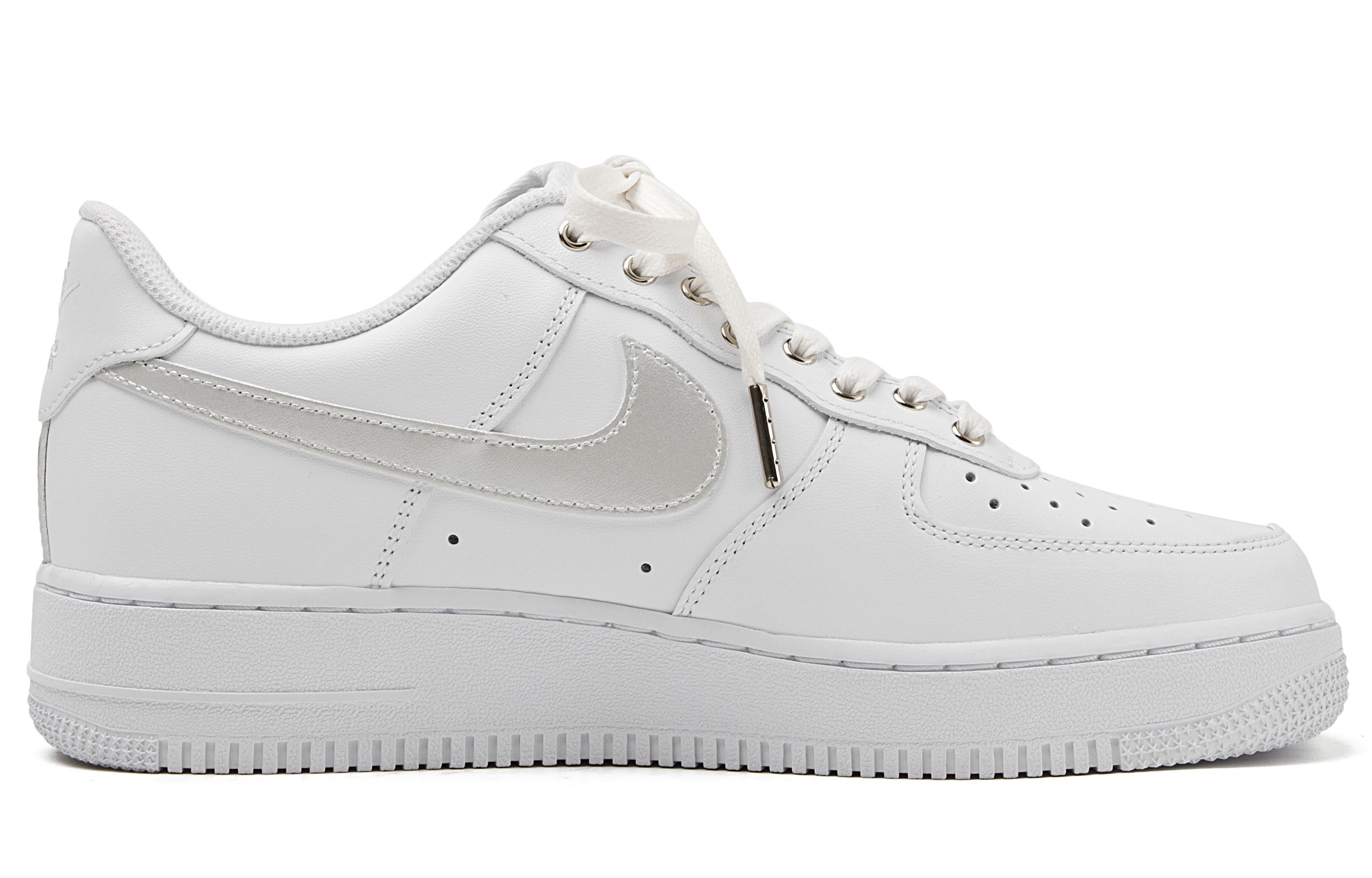 Nike Air Force 1 Air Force 1 Wear-Resistant Balance Low-Top Skateboard Shoes Unisex White Silver купить в интернет-магазине Yoocart с быстрой доставкой по России.