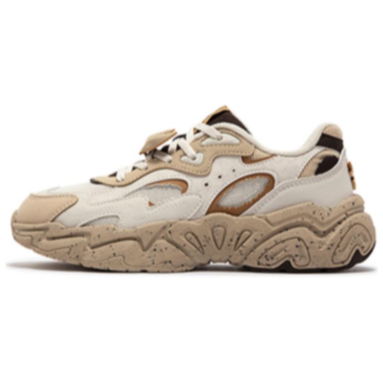 361° Anti-Slip Wear-Resistant Low-Top Chunky Sneakers Women's Oat Milk/Apricot Tea Brown