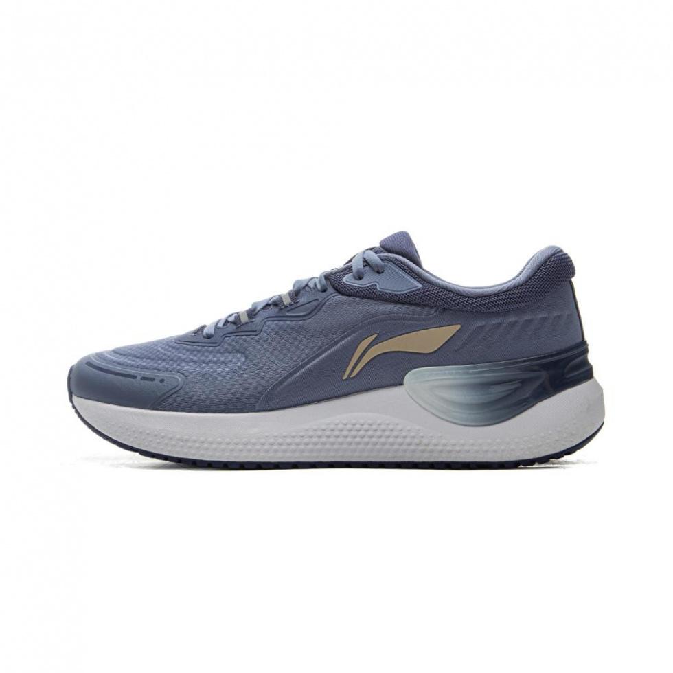 LiNing Eazgo V2 Cushioning Wear-Resistant Low-Top Running Shoes Men's Gray Blue