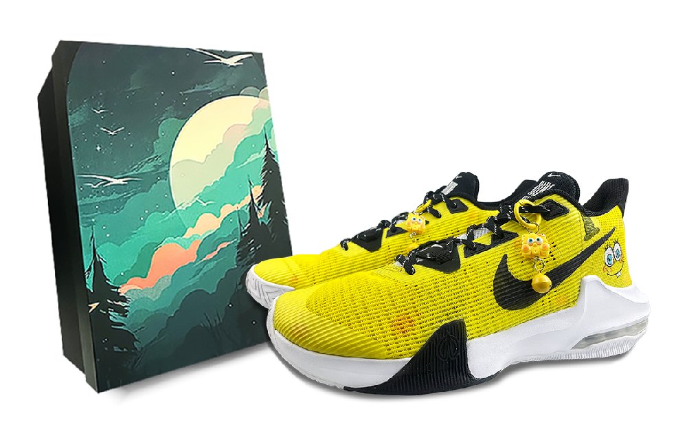 Nike Air Max Impact 3 Cushioning Anti-Slip And Wear-Resistant Low-Top Basketball Shoes Men's Yellow Black