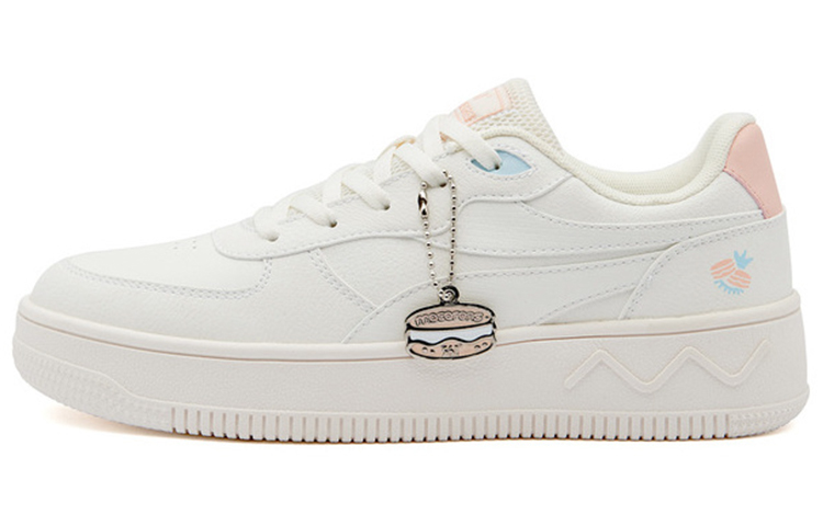 361° Fairy Cushioning Wear-Resistant Low-Top Skateboard Shoes Women's Feather White