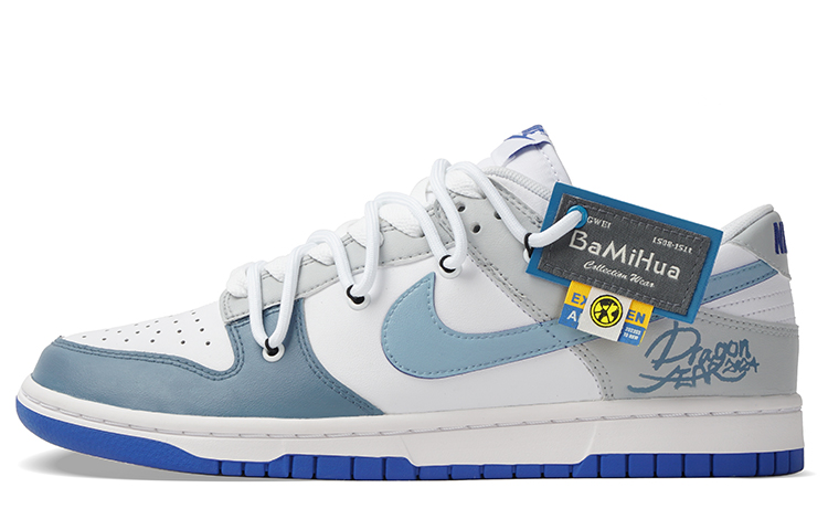 Nike Dunk Low Top Skateboard Shoes Men's Blue White